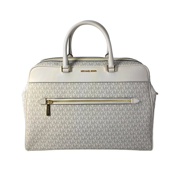 Michael Kors Travel Large Weekender in Light Cream Multi - Picture 8 of 8